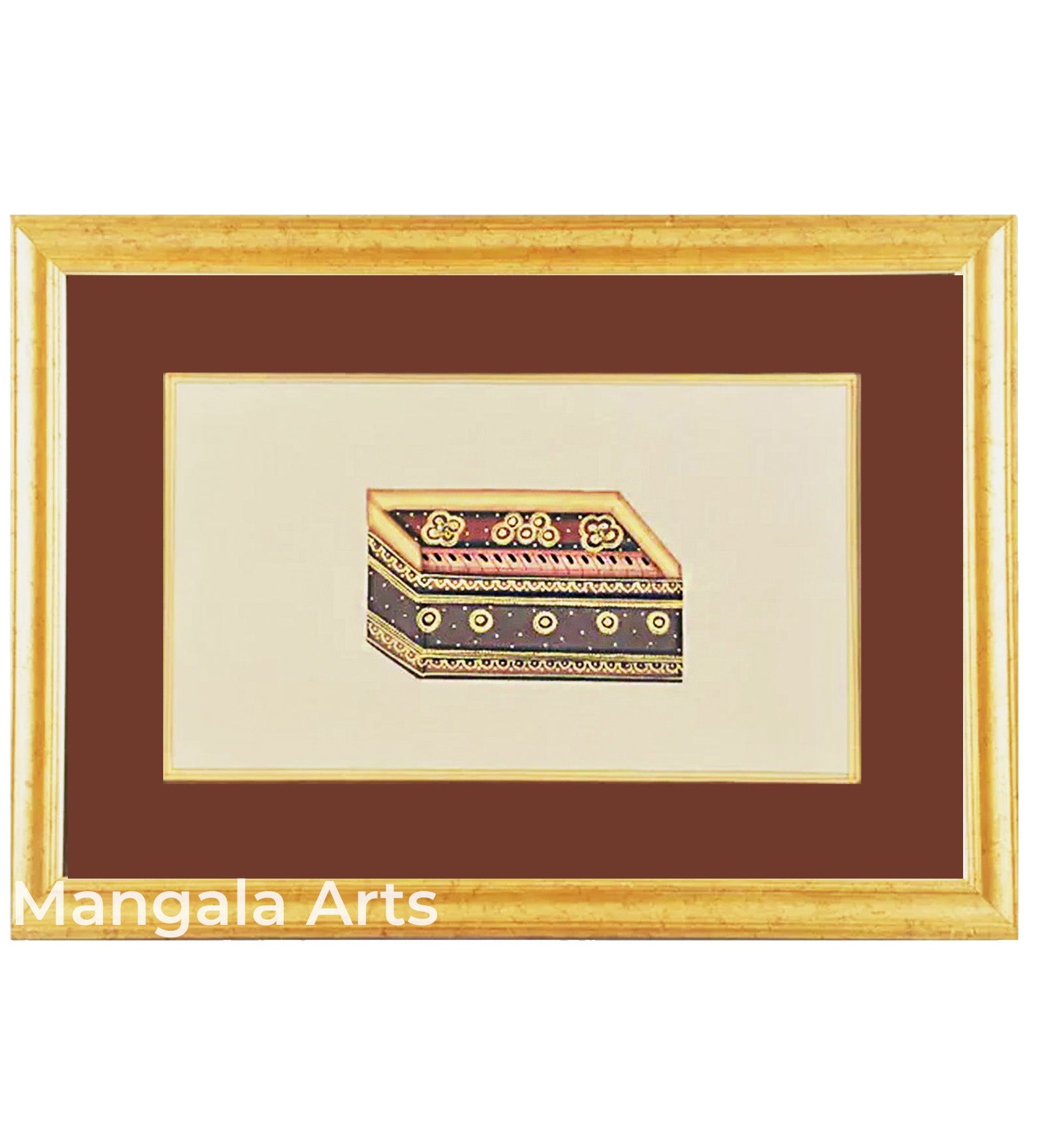 Harmonium Paper Gold Paint Tanjore Artwork Wall Decor