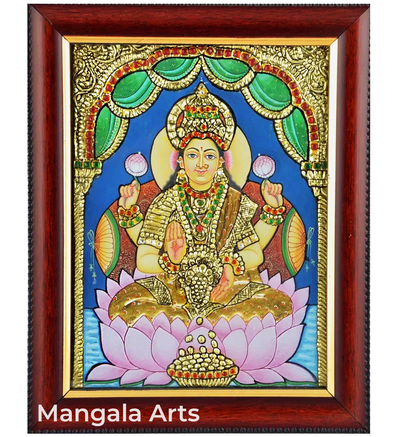 Lakshmi Acrylic Base Tanjore Painting