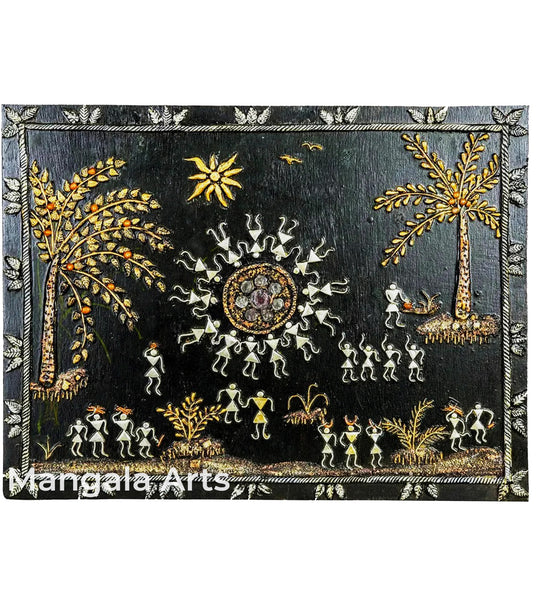 People Warli Artwork Wall Hanging Wall Decor