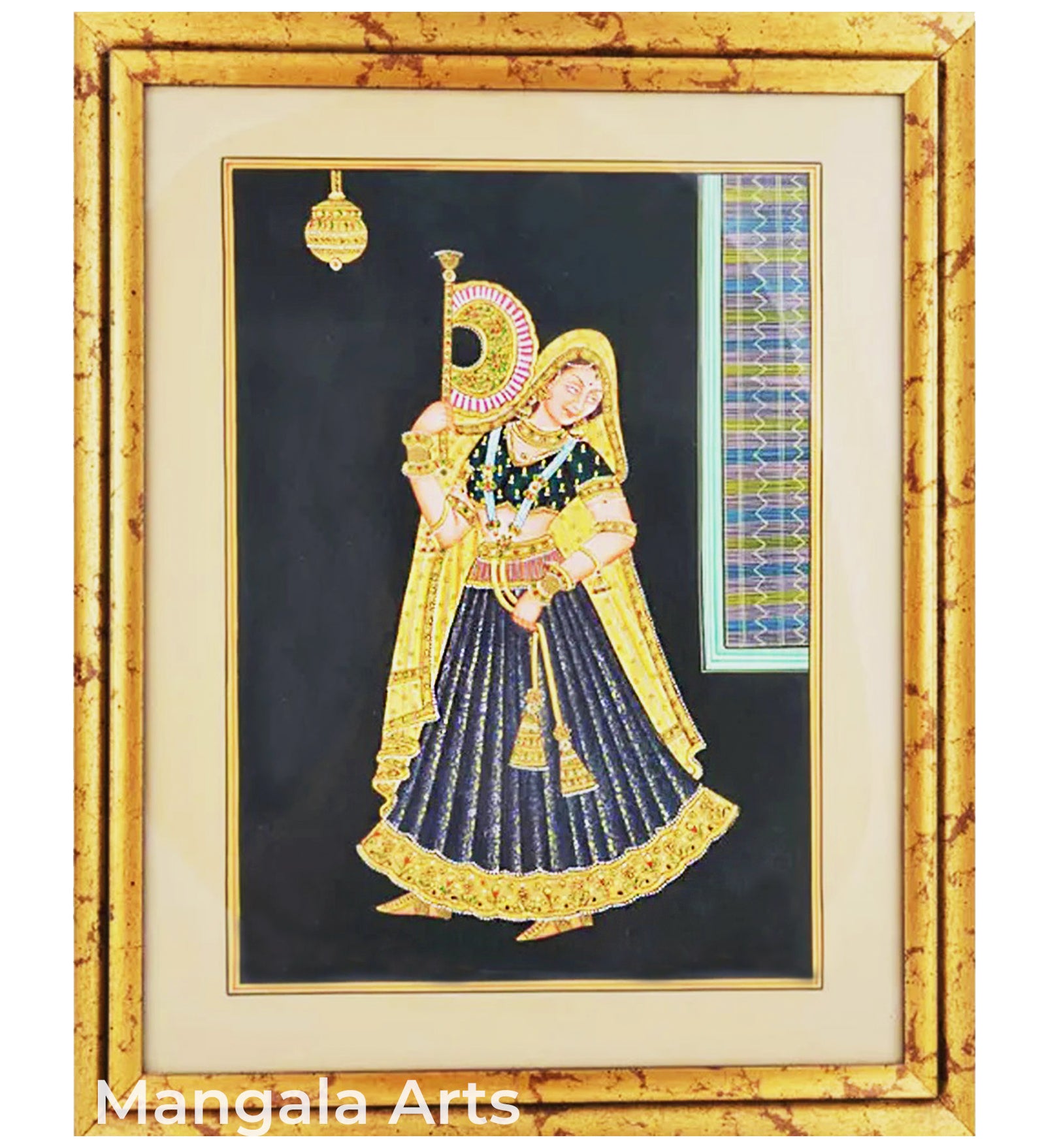 Mathalam Images Paper Gold Tanjore Painting | Mangala Arts