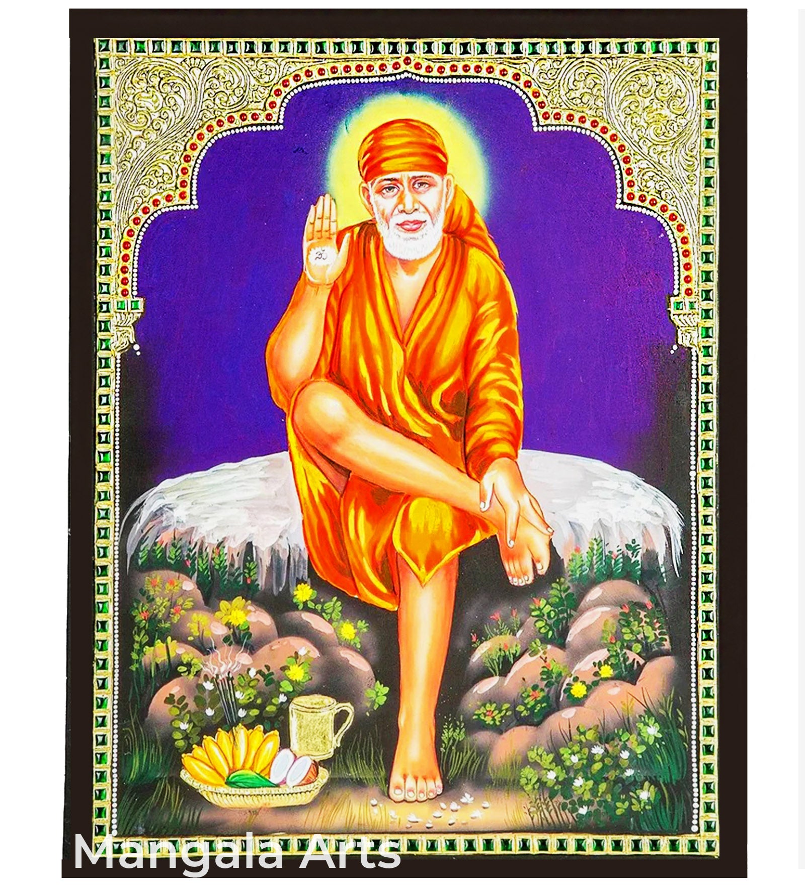 Saibaba Tanjore Painting