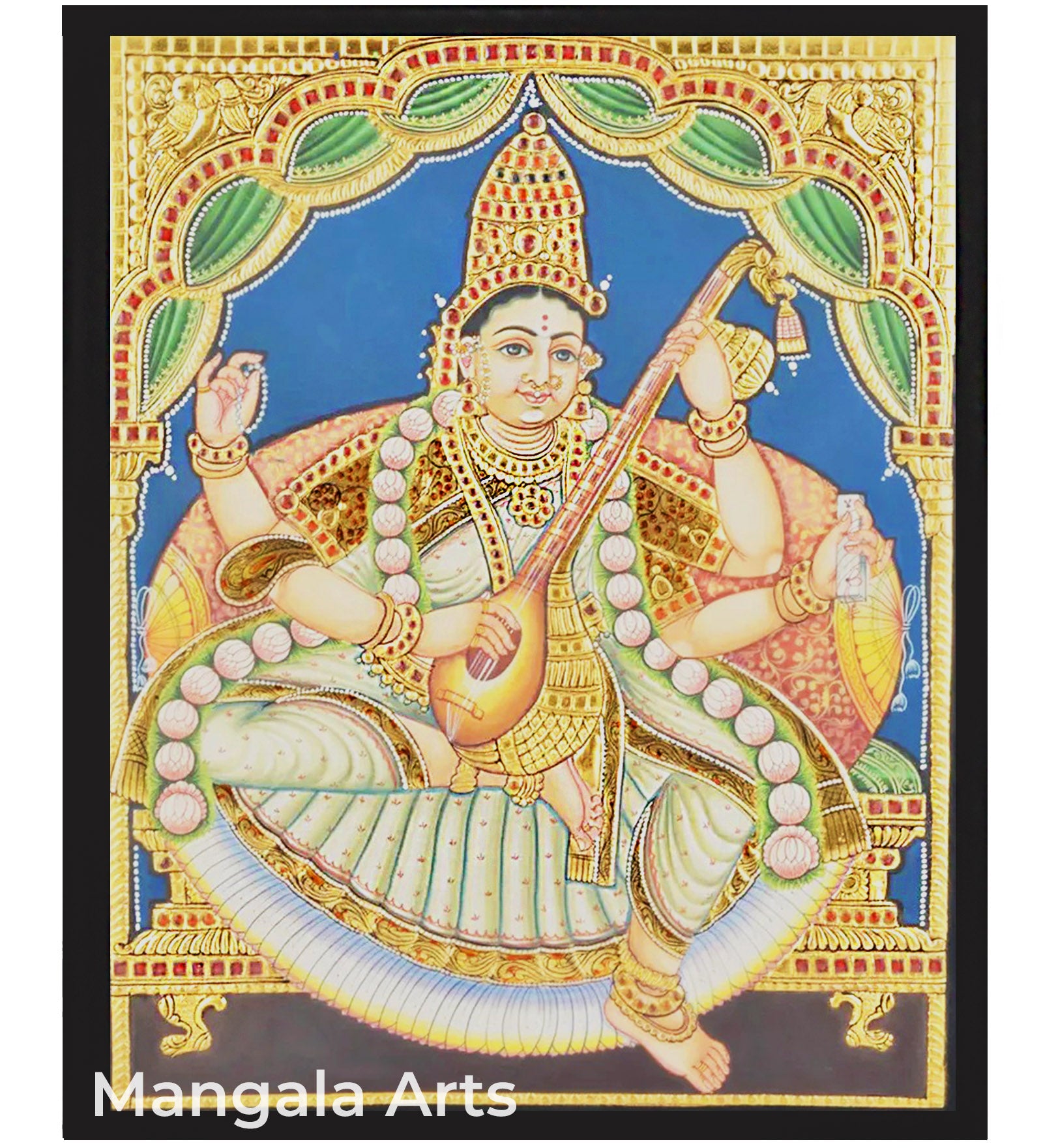 Saraswathi Tanjore Painting