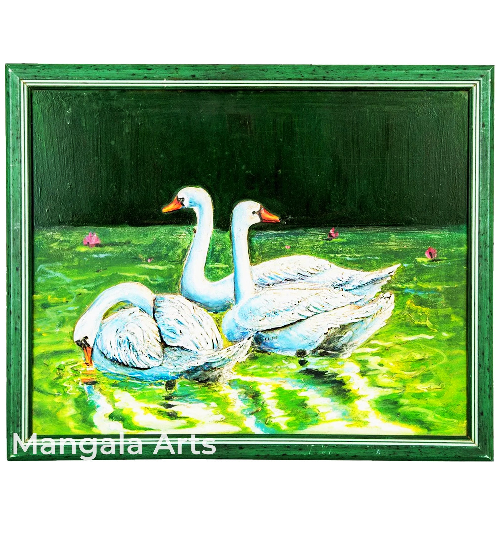 Swan Mural Work Wall Decor