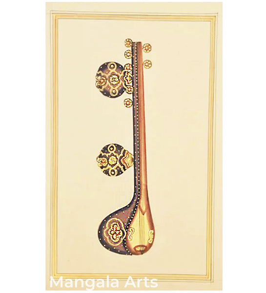 Thambura Paper Gold Paint Tanjore Painting