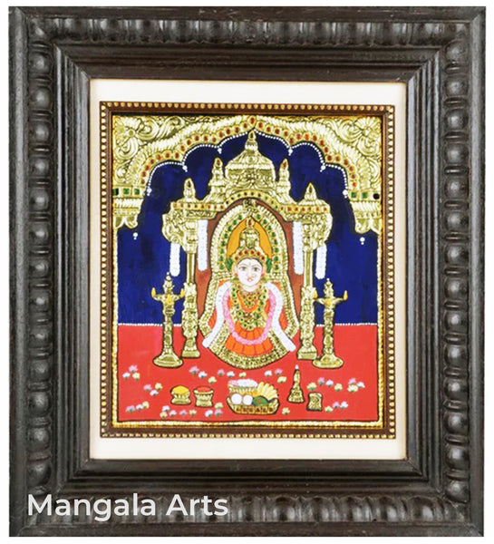 Vara Lakshmi  Tanjore Acrylic Base Painting