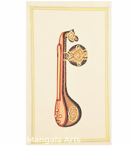 Veenai Paper Gold Paint Tanjore Painting