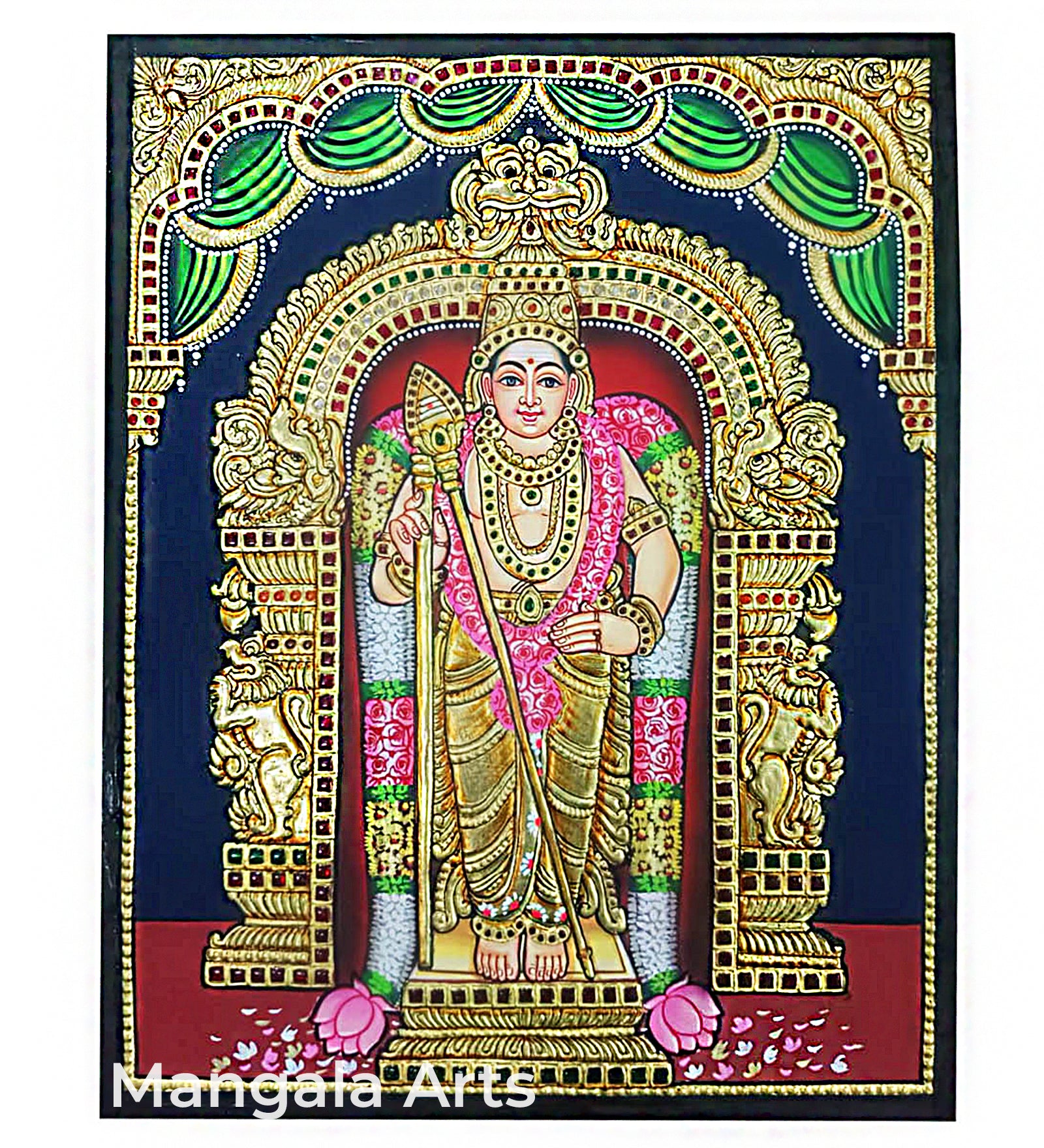 Murugan Antique Tanjore Painting