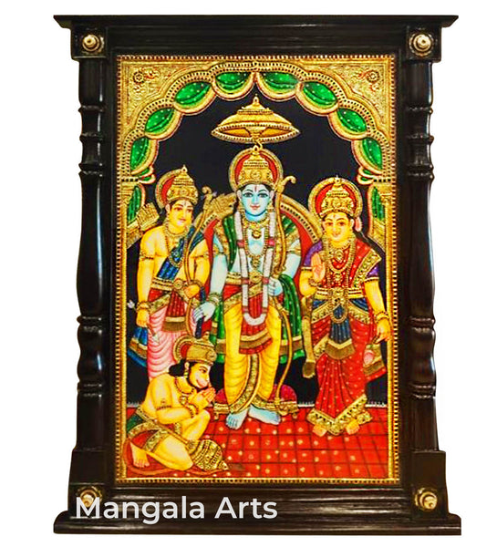 Ramar Pattabhishekam Tanjore Painting