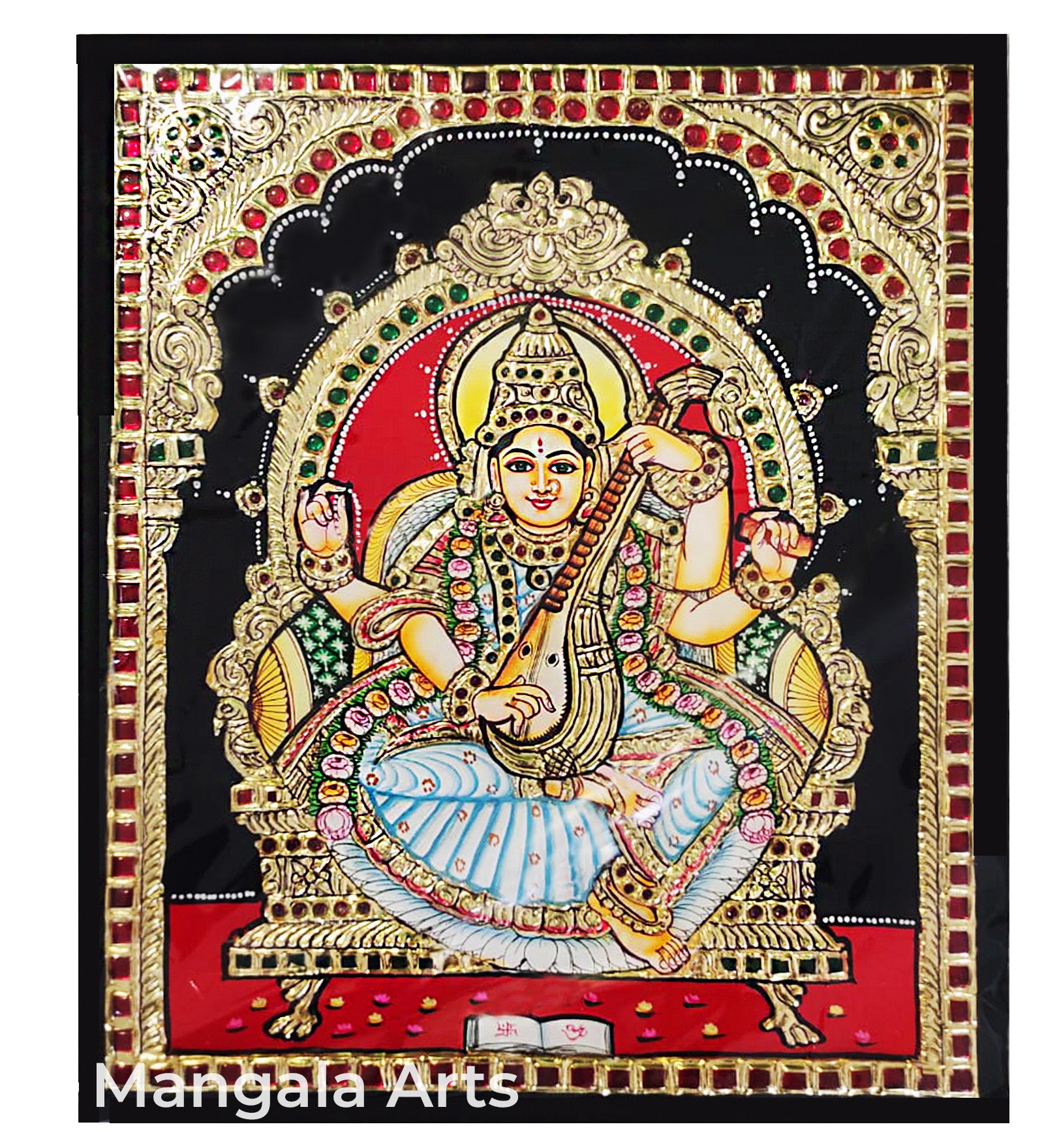 Saraswathi Tanjore Painting