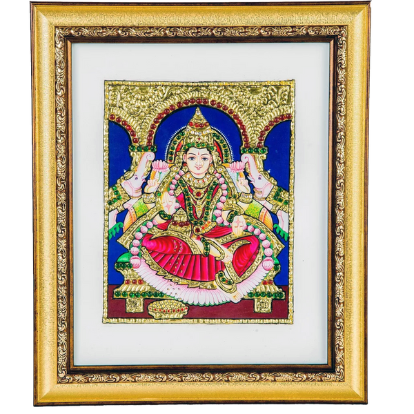Gajalakshmi Tanjore Acrylic Base Painting