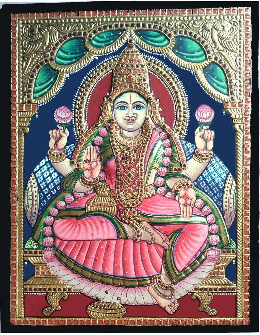 Lakshmi Antique Finish Tanjore Painting