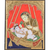 Mangala Art Cradle Krishna Indian Traditional Tamil Nadu Culture Tanjore Without Frame Painting - 38x30cms (15"x12")