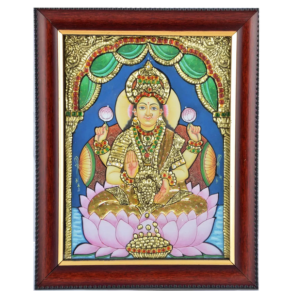 Mangala Arts Lakshmi Tanjore Acrylic Base Painting