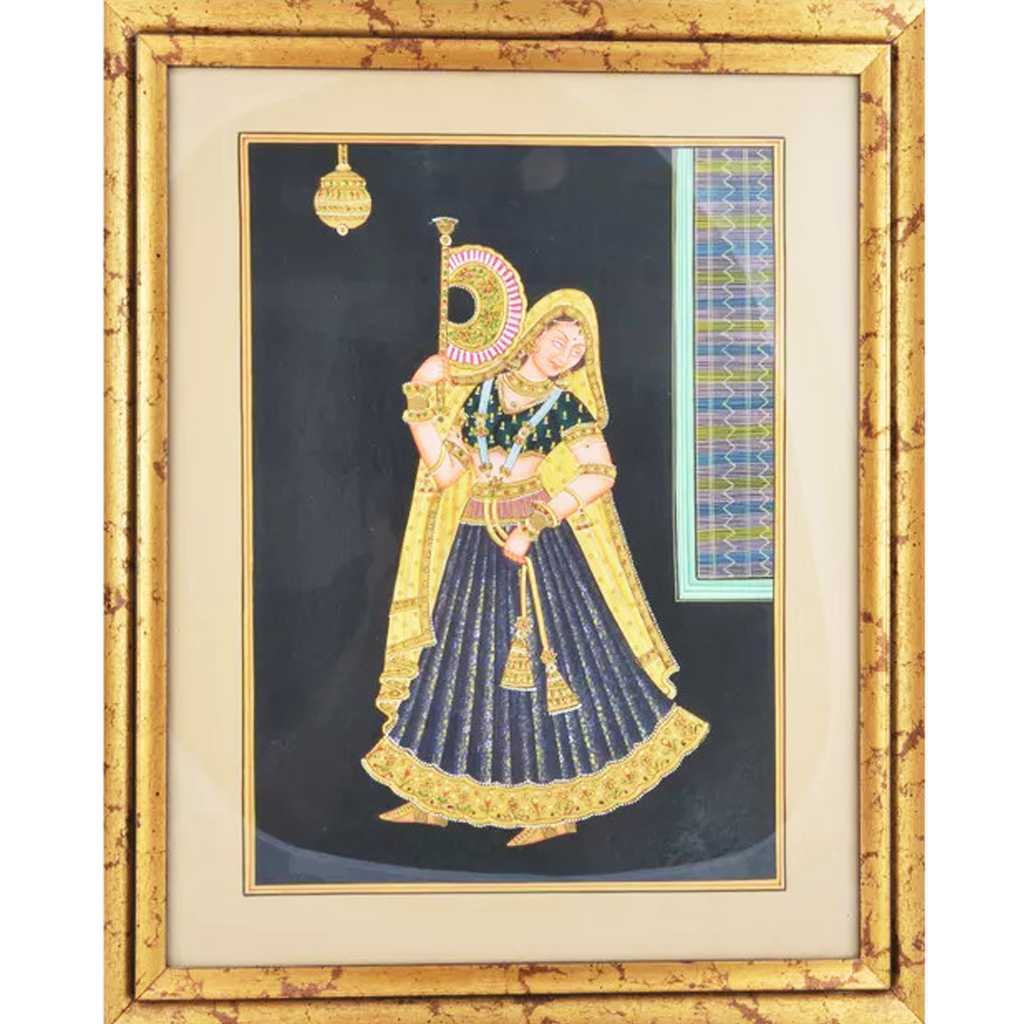Queen Paper Gold Paint Tanjore Painting