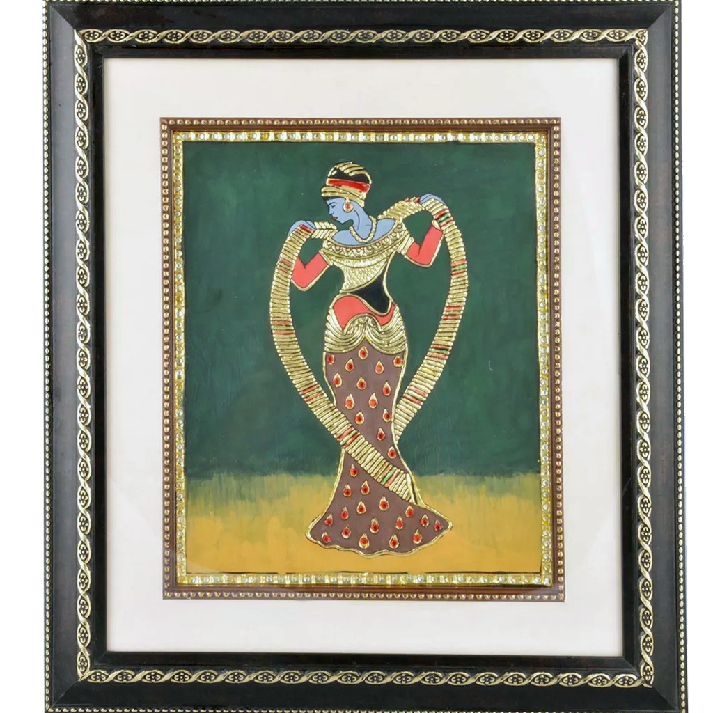 Mangala Art Roman Figures Tanjore Paintings with double frame Wall Decor 35x41cms (14"x16")